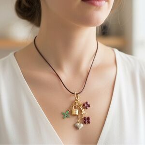 Louis Vuitton Sweet Monogram Charm Necklace